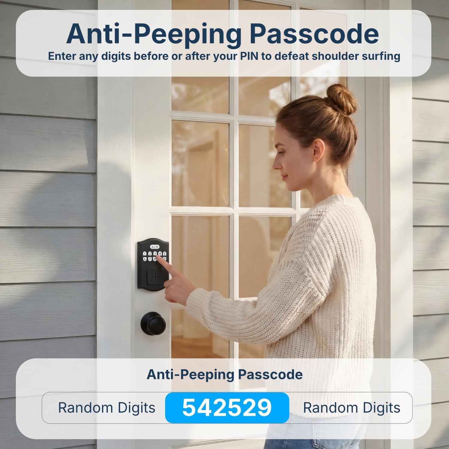 Keyless Entry Smart Deadbolt with Auto-Lock for Front Door – RUIKANG Y68