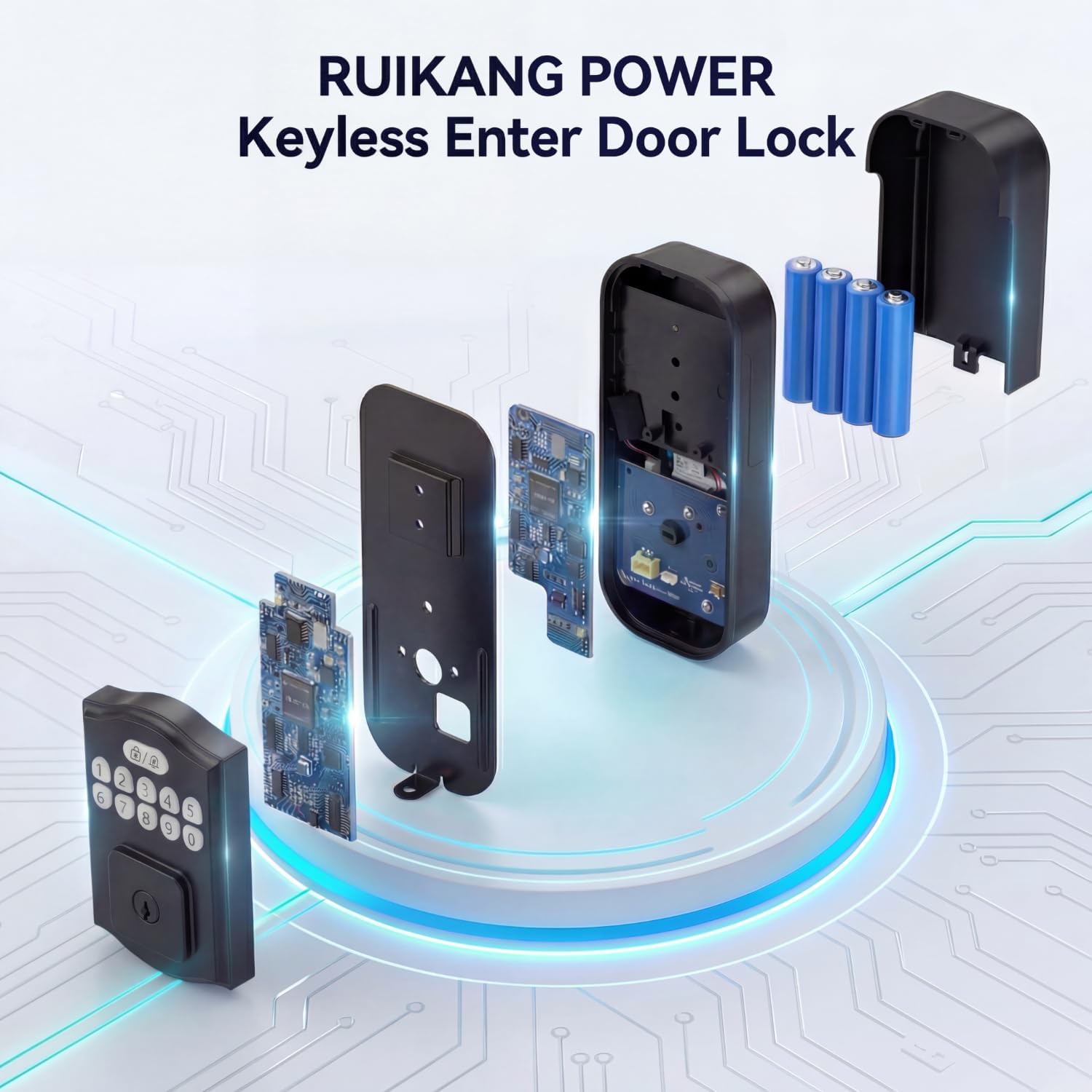 Keyless Entry Smart Deadbolt with Auto-Lock for Front Door – RUIKANG Y68