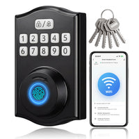 RUIKANG Y78 WiFi Fingerprint Keyless Entry Deadbolt with Auto-Lock & App Remote