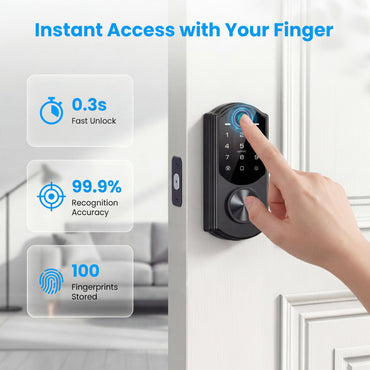 RUIKANG RA-7 WiFi Fingerprint Smart Lock with Keyless Entry Deadbolt – Auto-Lock & App Remote for Front Door