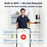 RUIKANG RA-7 WiFi Fingerprint Smart Lock with Keyless Entry Deadbolt – Auto-Lock & App Remote for Front Door