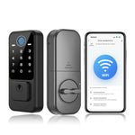 RUIKANG RA-9 WiFi Fingerprint Deadbolt with Keyless Entry & Touchscreen – Auto-Lock, App Control for Front Door
