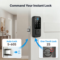 RUIKANG RA-9 WiFi Fingerprint Deadbolt with Keyless Entry & Touchscreen – Auto-Lock, App Control for Front Door
