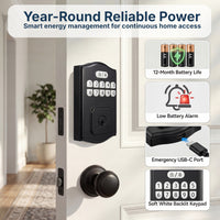 RUIKANG Y68 Keyless Entry Smart Deadbolt with Auto-Lock for Front Door