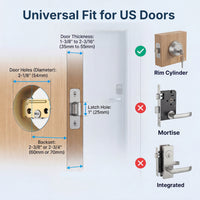 RUIKANG Y68 Keyless Entry Smart Deadbolt with Auto-Lock for Front Door